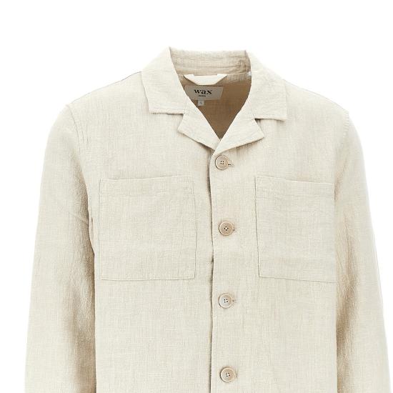 26SS 왁스 런던 긴팔 셔츠 ALDREDOVERSHIRT Beige - WAX LONDON