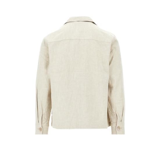 26SS 왁스 런던 긴팔 셔츠 ALDREDOVERSHIRT Beige - WAX LONDON
