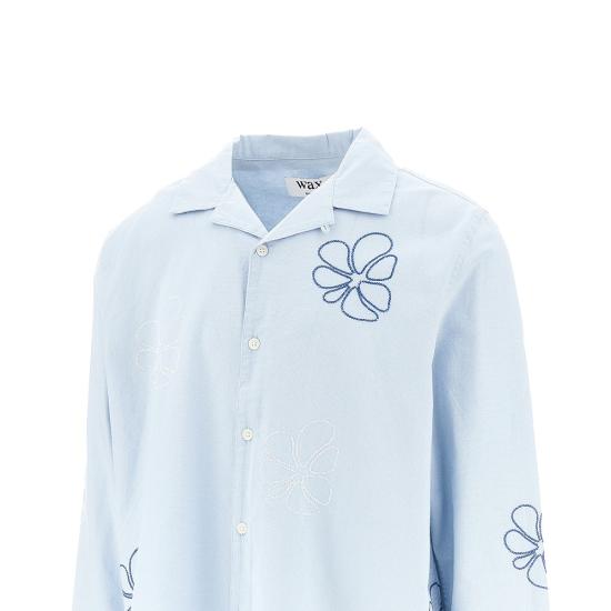 26SS 왁스 런던 긴팔 셔츠 COREYLSSHIRT Blue - WAX LONDON
