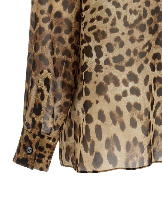26FW 돌체앤가바나 블라우스 F5T27TIS1DYHY13M Brown - DOLCE & GABBANA