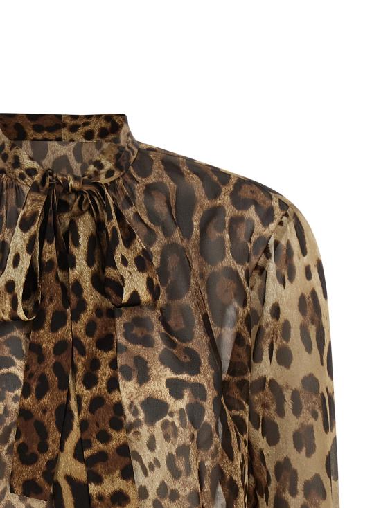 26FW 돌체앤가바나 블라우스 F5T27TIS1DYHY13M Brown - DOLCE & GABBANA