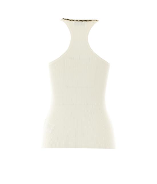 26FW 엘리자베타프랜치 민소매 티셔츠 TK10B66E2 E72 WHITE - ELISABETTA FRANCHI