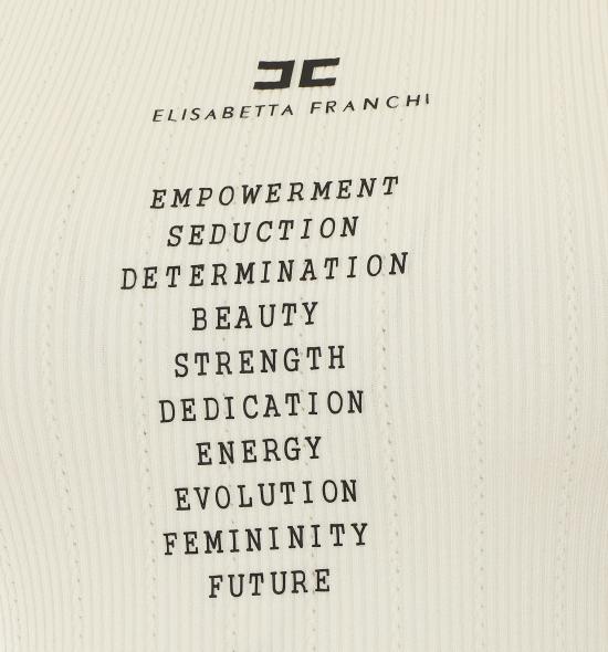 26FW 엘리자베타프랜치 민소매 티셔츠 TK10B66E2 E72 WHITE - ELISABETTA FRANCHI