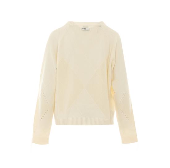 26FW 핑코 스웨터 107377 A3JEC15 WHITE - PINKO