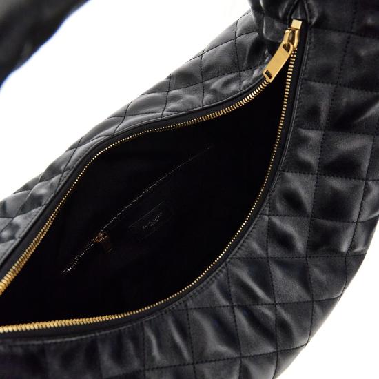 26FW 생로랑 이카 호보 퀼티드 나파 이카 호보 퀼티드 나파 858160AAANG Black - SAINT LAURENT