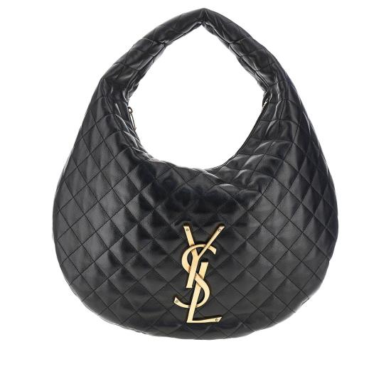 26FW 생로랑 이카 호보 퀼티드 나파 이카 호보 퀼티드 나파 858160AAANG Black
