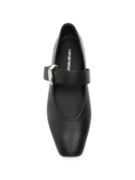 26FW 엠포리오 아르마니 플랫 슈즈 EW004448 AF14915UC001 BLACK - EMPORIO ARMANI