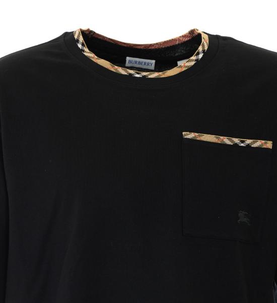 26FW 버버리 반팔 티셔츠 8127628 A1189 Black - BURBERRY