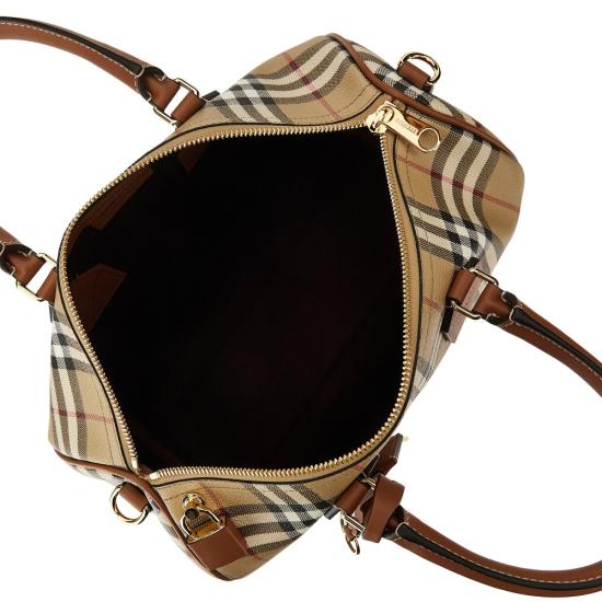 26FW 버버리 미디엄 체크 볼링 백 8119049 Beige - BURBERRY