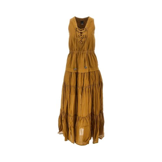 26SS 핑코 롱 원피스 106822A3AX Brown