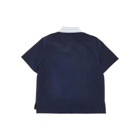 26SS [키즈] 펜디 폴로 셔츠 JMC211AVWO Blue - FENDI