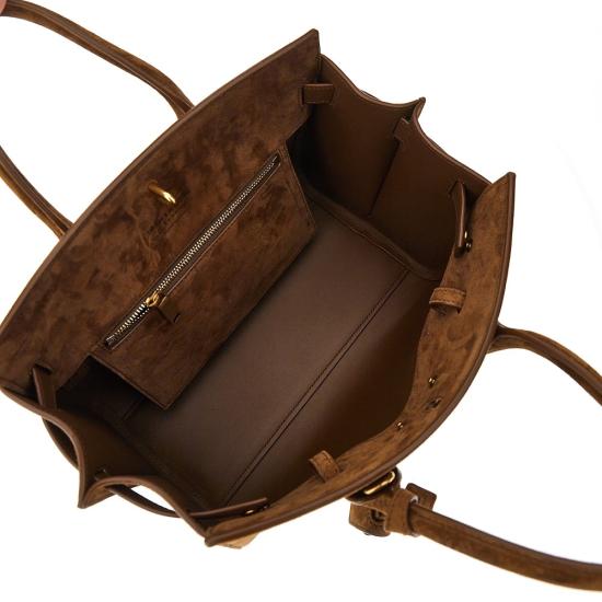 26SS 생로랑 삭 드 주르 스웨이드 스몰 백 8612311U80W Beige - SAINT LAURENT