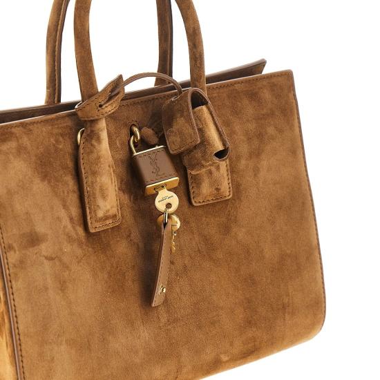 26SS 생로랑 삭 드 주르 스웨이드 스몰 백 8612311U80W Beige - SAINT LAURENT