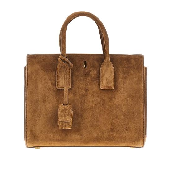 26SS 생로랑 삭 드 주르 스웨이드 스몰 백 8612311U80W Beige