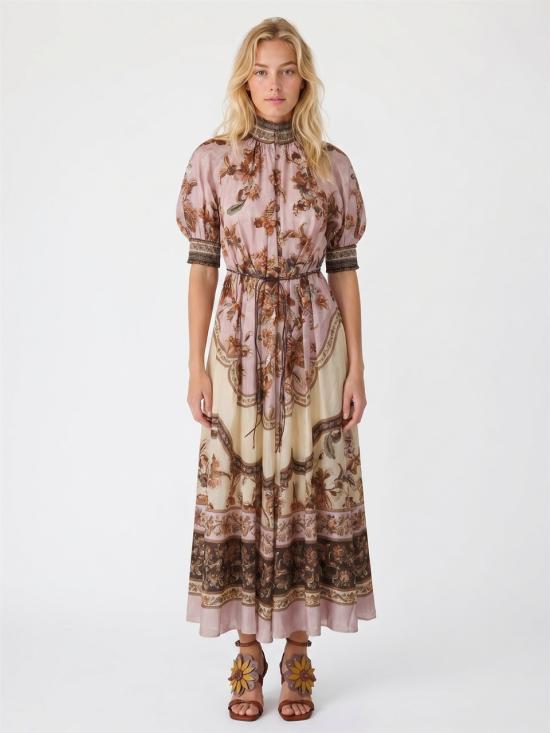 26FW 짐머만 롱 원피스 8255DSS261 MAUVE JACOBEAN - ZIMMERMANN