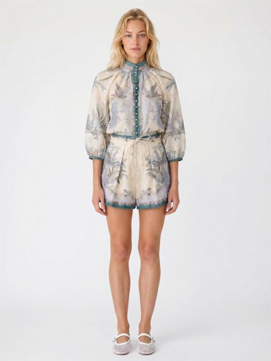 26FW 짐머만 숏팬츠 8632ASS262 CREAM SCARF FLORAL - ZIMMERMANN