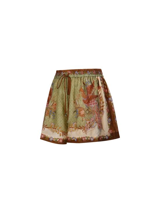 26FW 짐머만 숏팬츠 3497ASS262 KHAKI SCARF FLORAL - ZIMMERMANN