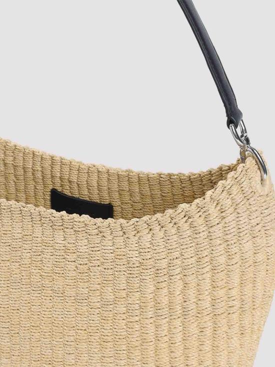 25FW 피비 파일로 내추럴 우븐 비스코스 스몰 슬로프 슬링 숄더백 DB18RA0001164DNS Beige - PHOEBE PHILO