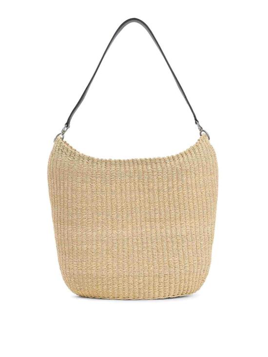 25FW 피비 파일로 내추럴 우븐 비스코스 스몰 슬로프 슬링 숄더백 DB18RA0001164DNS Beige