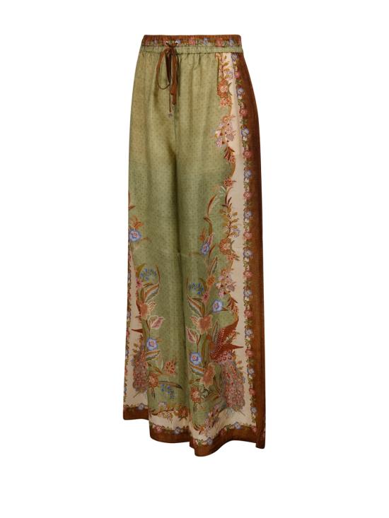 26FW 짐머만 스트레이트 팬츠 6251PSS262 KHAKI SCARF FLORAL - ZIMMERMANN