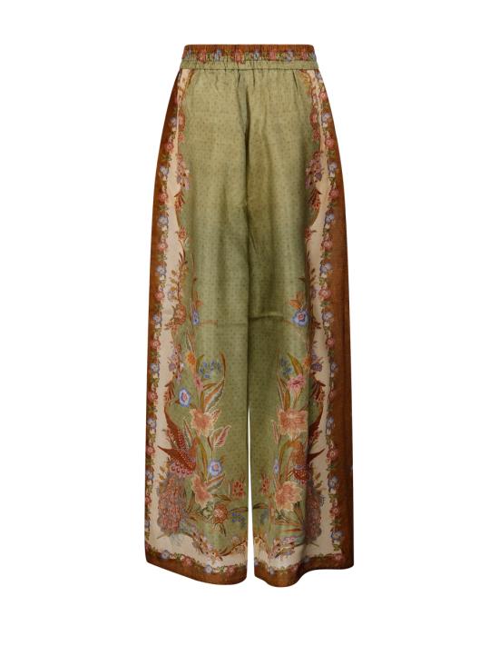 26FW 짐머만 스트레이트 팬츠 6251PSS262 KHAKI SCARF FLORAL - ZIMMERMANN