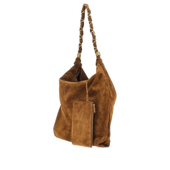 26SS 생로랑 아말리아 스웨이드 8347501U80W Brown - SAINT LAURENT