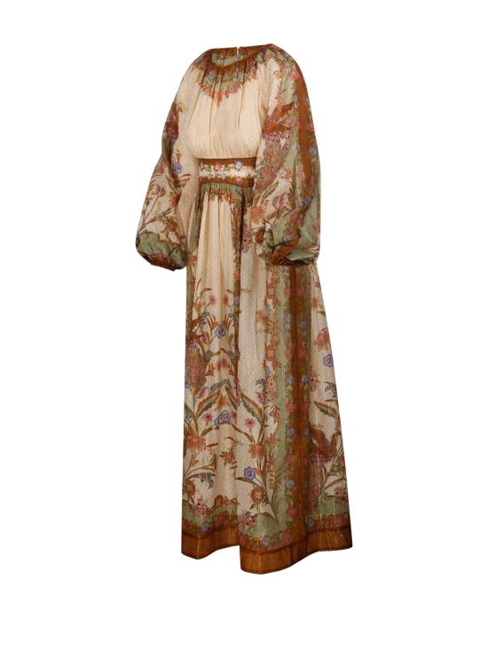 26FW 짐머만 롱 원피스 5947DSS262 CREAM KHAKI SCARF FLORAL - ZIMMERMANN