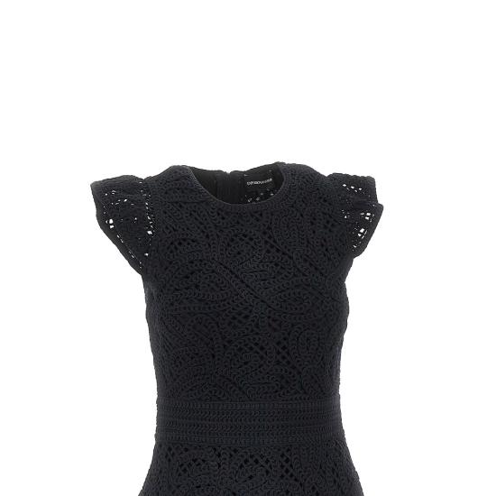 26SS 엠포리오 아르마니 숏 원피스 EW004407AF22471 Black - EMPORIO ARMANI
