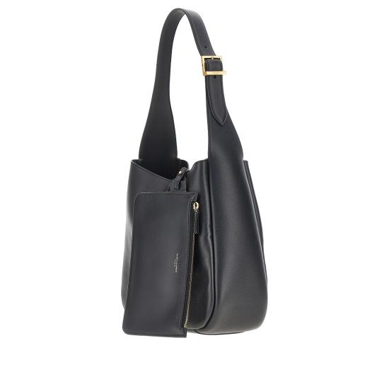 26FW 생로랑 LE 5 A 7 서플 그레인드 레더 스몰백 850533AAAUQ Black - SAINT LAURENT