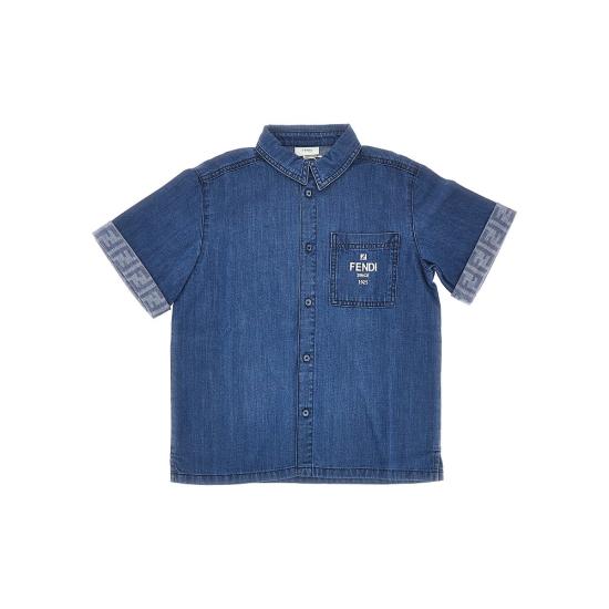 26SS [키즈] 펜디 셔츠 JMC212AVWI Blue