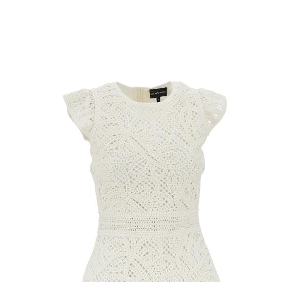 26SS 엠포리오 아르마니 숏 원피스 EW004407AF22471 White - EMPORIO ARMANI