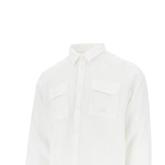 26SS 씨피 컴퍼니 긴팔 셔츠 20CMSH274A110533G White - C.P. COMPANY
