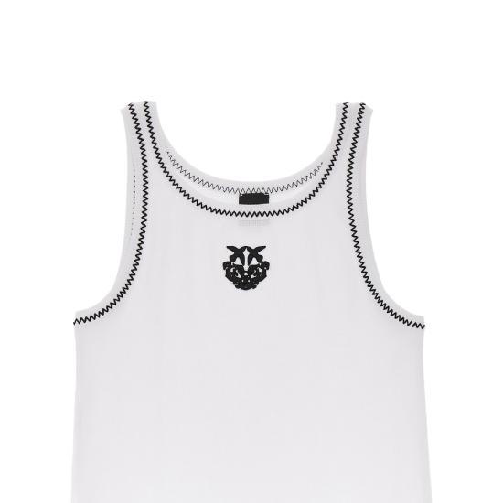 26SS 핑코 탑 106816A3AL White - PINKO