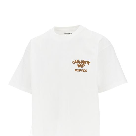 26FW 칼하트 WIP 반팔 티셔츠 I037446 White - CARHARTT WIP