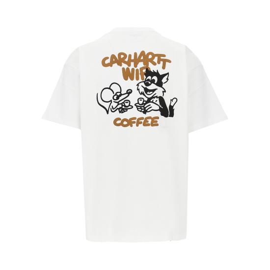 26FW 칼하트 WIP 반팔 티셔츠 I037446 White - CARHARTT WIP