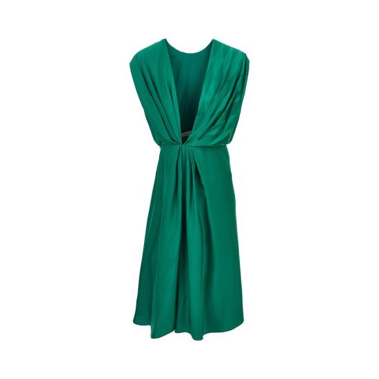 26SS 베르사체 미디 원피스 10251301A18234 Green - VERSACE