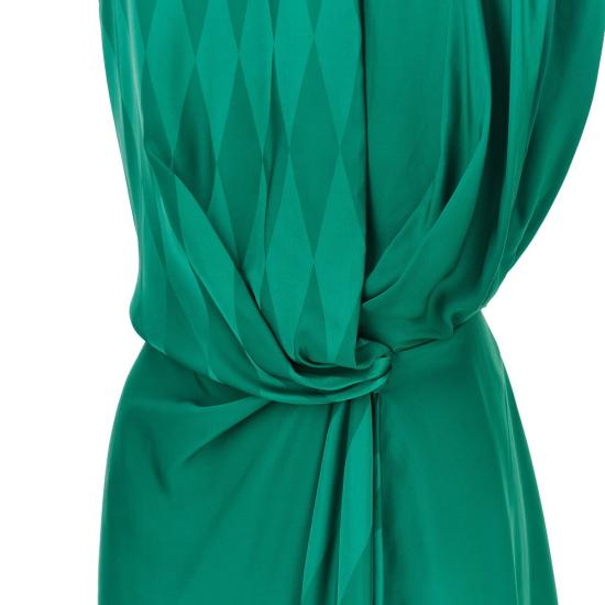 26SS 베르사체 미디 원피스 10251301A18234 Green - VERSACE