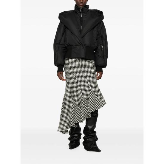 26FW 디 아티코 숏패딩 261WCB00117 CCP111AA 100 BLACK WHITE - THE ATTICO