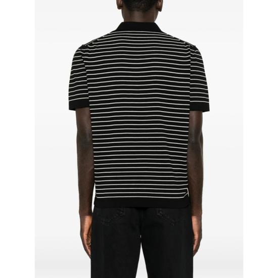 26FW 아페쎄 폴로 티셔츠 COHLP H23481 TZI BLACK WHITE - A.P.C.