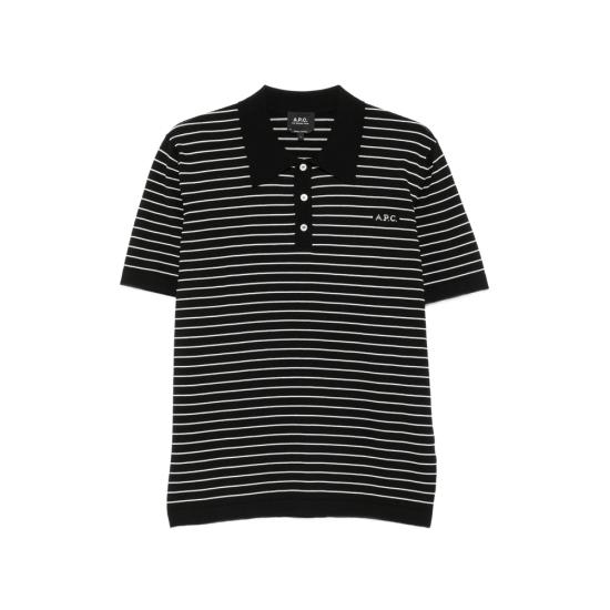 26FW 아페쎄 폴로 티셔츠 COHLP H23481 TZI BLACK WHITE