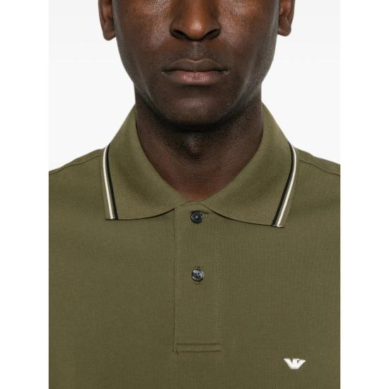 26FW 엠포리오 아르마니 폴로 티셔츠 AF23090 EM004607 U7046 GREEN - EMPORIO ARMANI