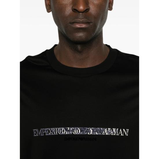26FW 엠포리오 아르마니 반팔 티셔츠 AF10017 EM007353 MC721 BLACK - EMPORIO ARMANI