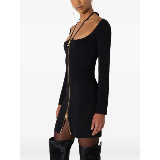 26FW 엘리자베타프랜치 미디 원피스 AM06B66E2 110 BLACK - ELISABETTA FRANCHI