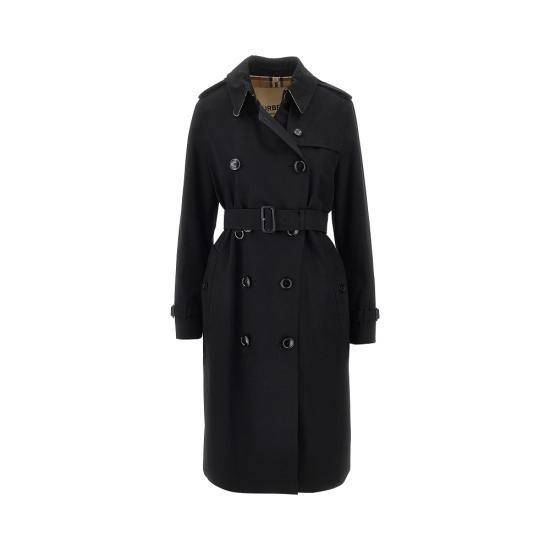 25FW 버버리 롱 켄싱턴 헤리티지 트렌치코트 8079412 Black