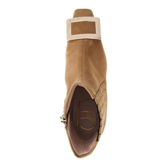 26FW 로저비비에 벨 비비에 벨벳 펌프스 RVW00630330HR0 Beige - ROGER VIVIER