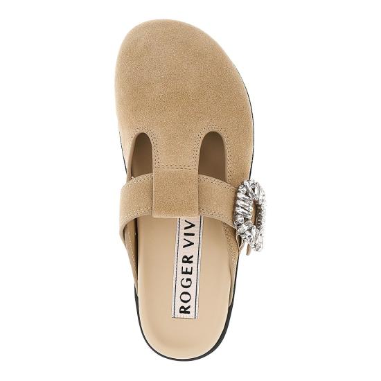 26SS 로저비비에 플랫 슈즈 RVW62542100 Beige - ROGER VIVIER