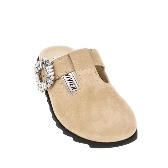 26SS 로저비비에 플랫 슈즈 RVW62542100 Beige - ROGER VIVIER