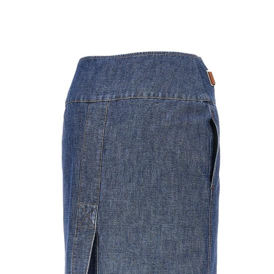 26FW 펜디 스커트 FLQ609AW8H Blue - FENDI
