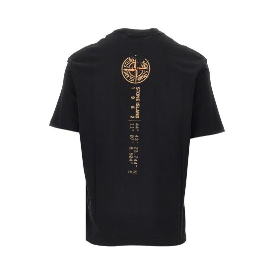 26FW 스톤 아일랜드 그래픽 프린트 오가닉 코튼 반팔 티셔츠 그래픽 프린트 오가닉 코튼 반팔 티셔츠 L2S152100001S0533 Black - STONE ISLAND