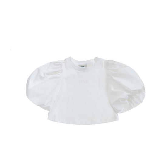 26SS [키즈] 펜디 탑 JFI4047AJ White